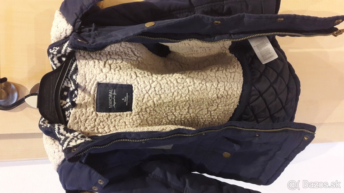 Detska zimna bunda vel. 104cm