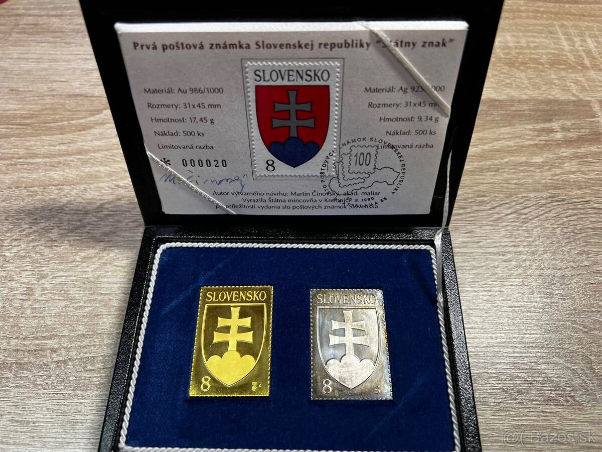 Kúpim AU+AG poštovú známku