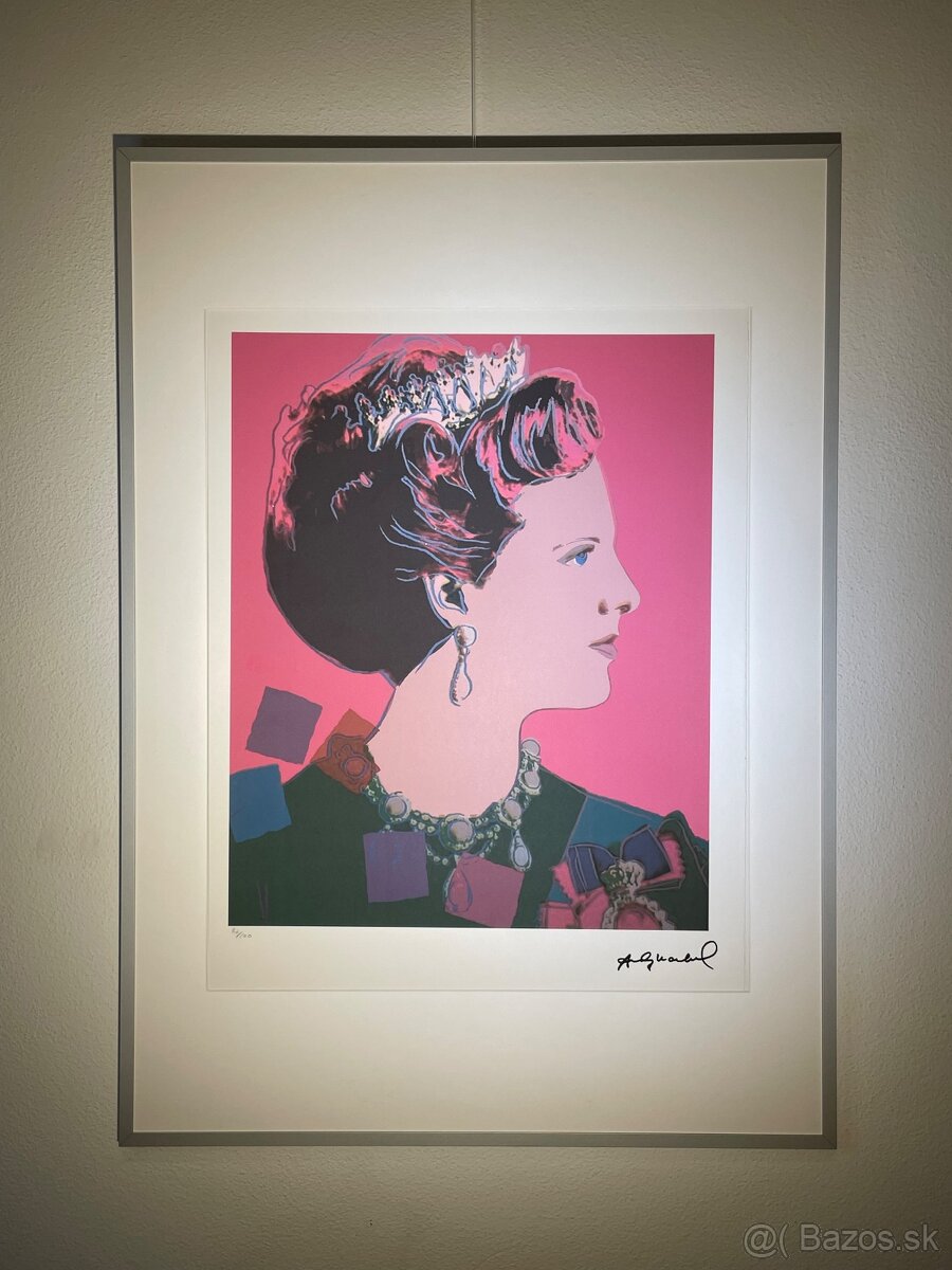Andy Warhol "Margrethe II" Limitovaná edícia_Certifikát