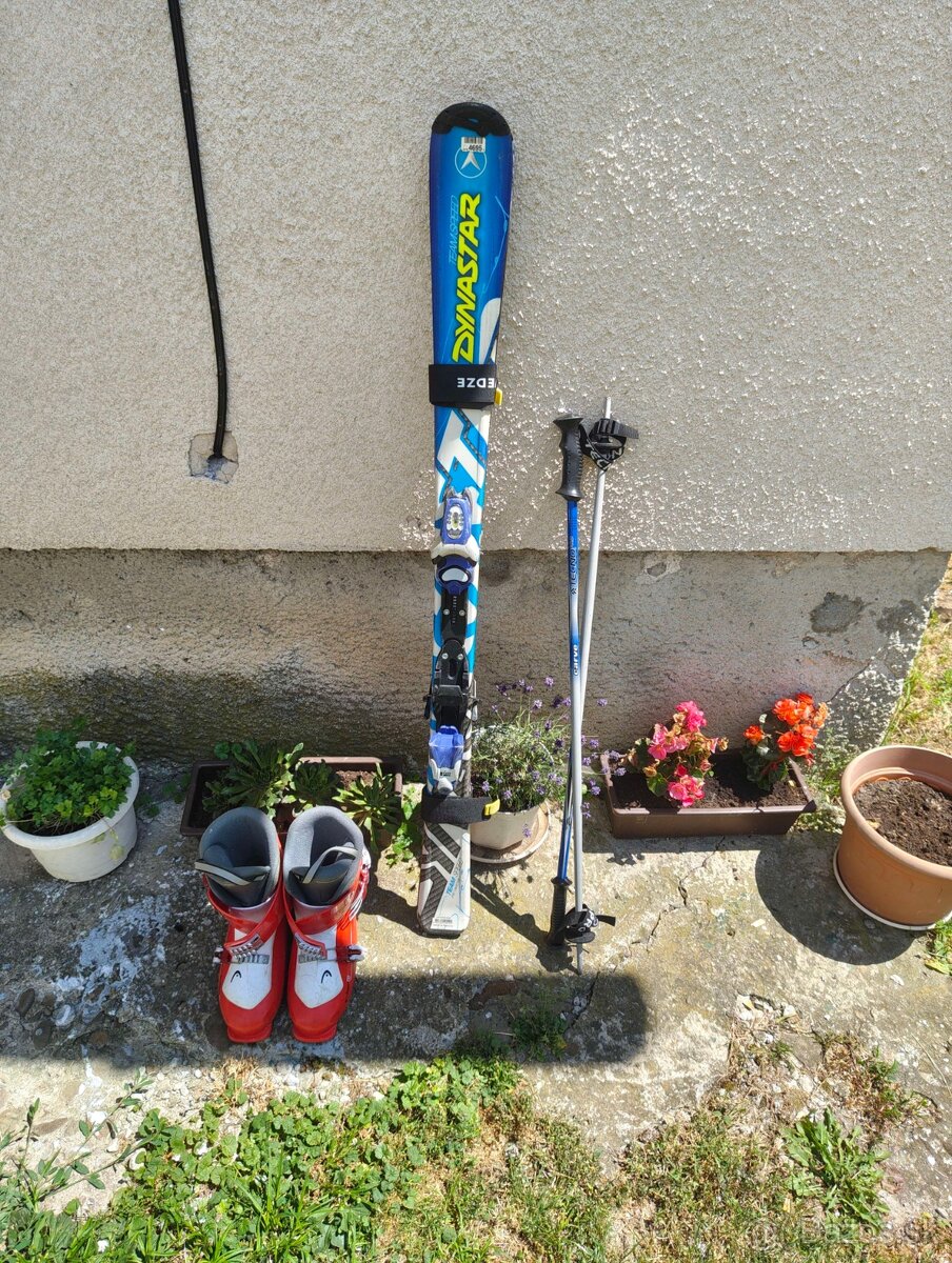 Lyže + Lyžiarky + palice