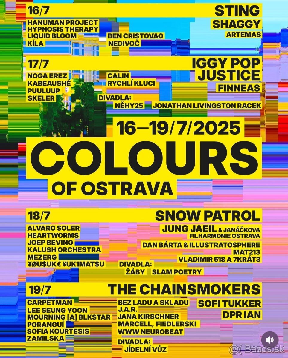 Colours of Ostrava 2025 - osobne pred bránou