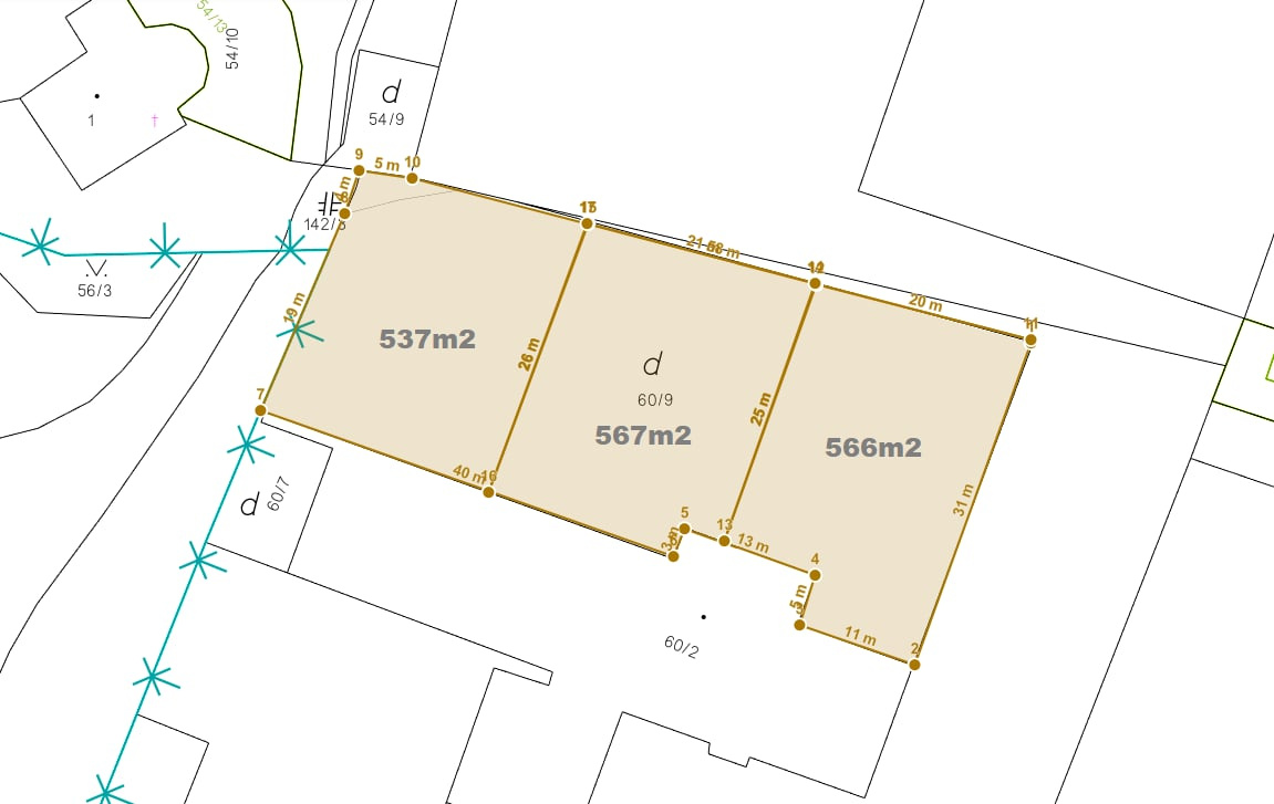 Predáme 3 x SP na výstavbu v obci Kravany nad Dunajom