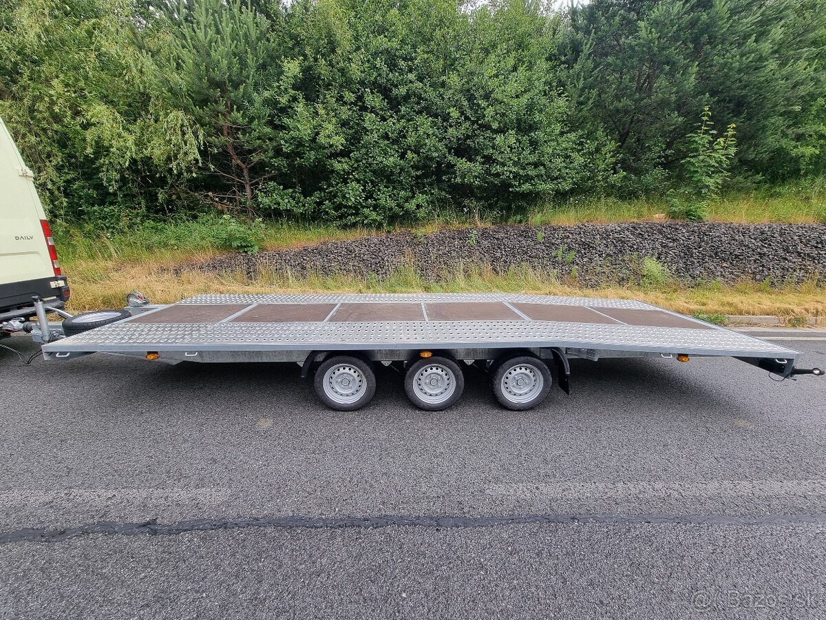 Predam privesny vozik 3500kg 3-napravy 6x2m