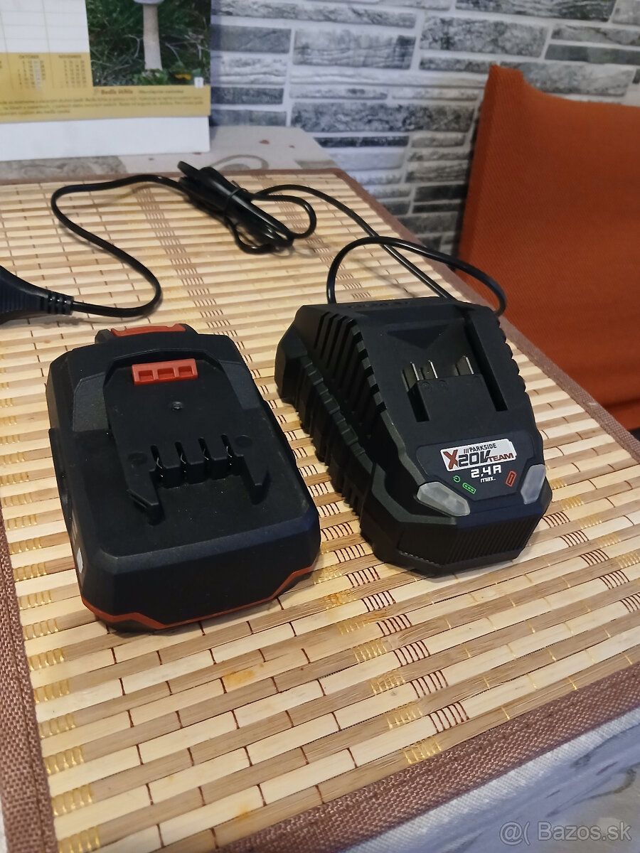 PREDAM PARKSIDE 2AH AKUMULÁTOR+NABÍJAČKA 2.4 A