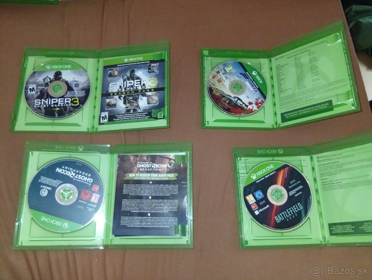 Predám/vimením4 hry na Xbox one