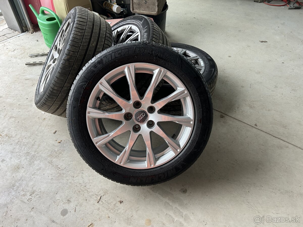 Original hlinikove disky R17 Audi A4 Michelin