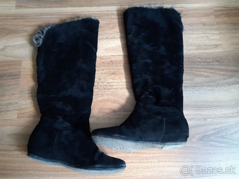 Dámske semišové čižmy veľkosť 40