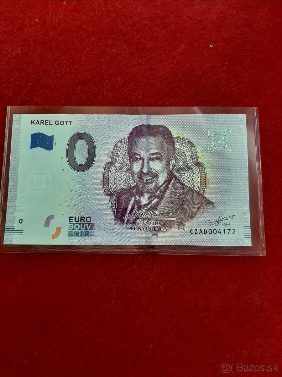 0€ bankovka - Karel Gott