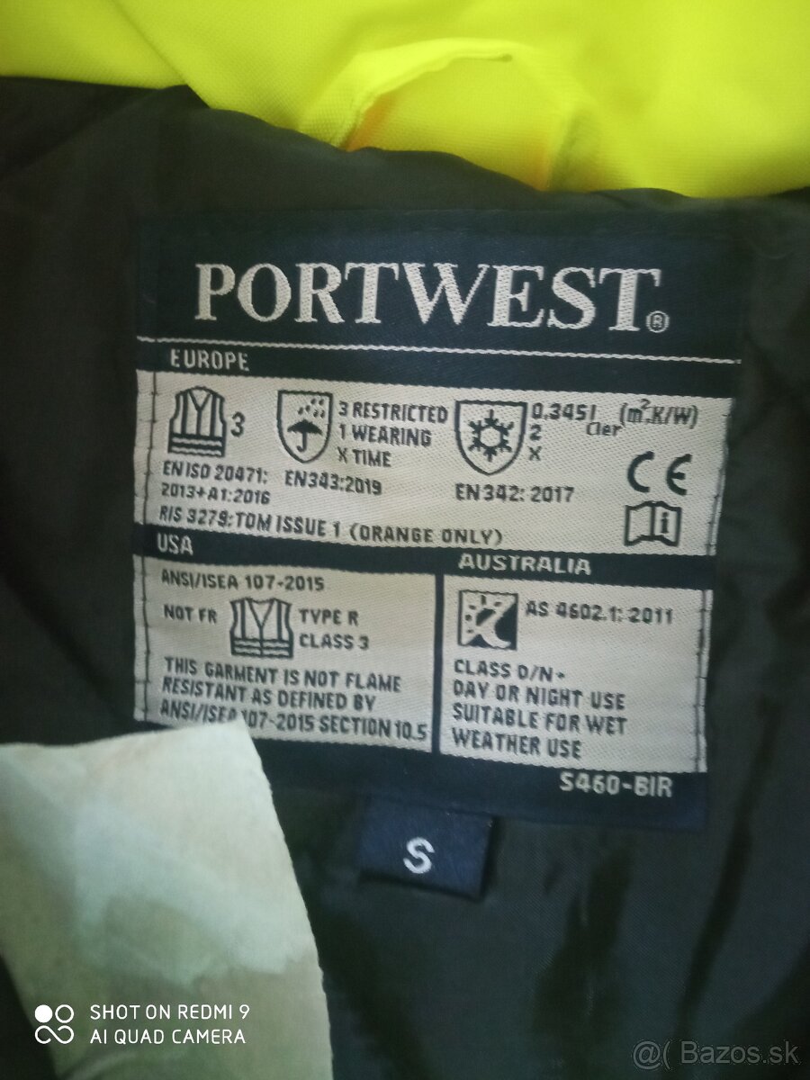 Zimný pracovny kabát