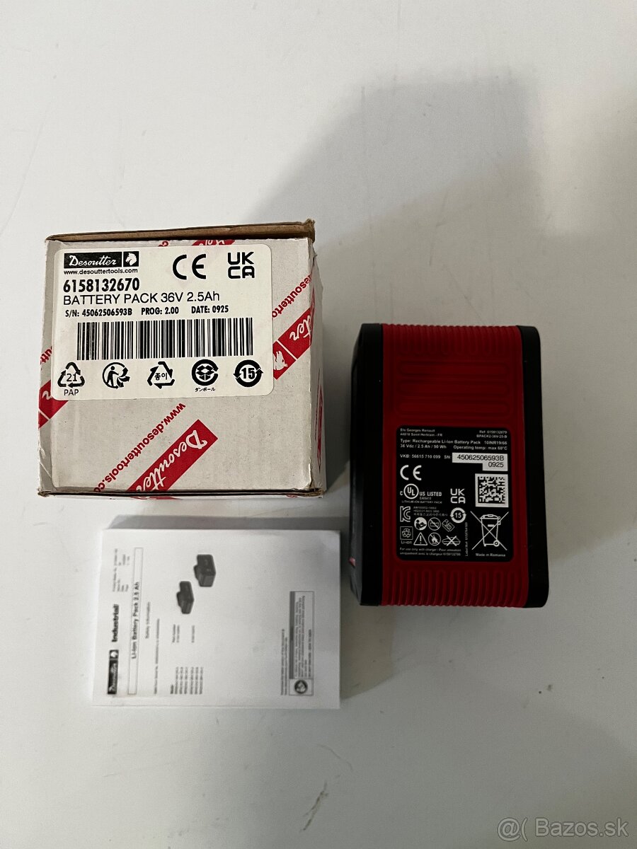 Akumulator / bateria Desoutter