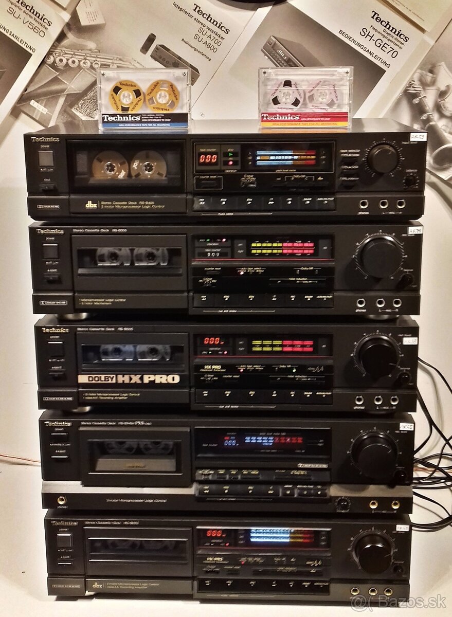 SERIA tape deck TECHNICS HX PRO, dolby system B,C, DBX = Ka1