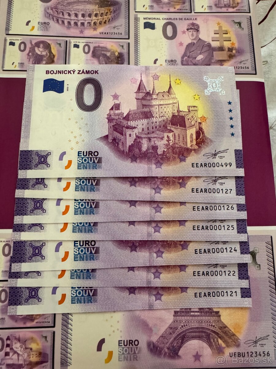 0 euro bankovky