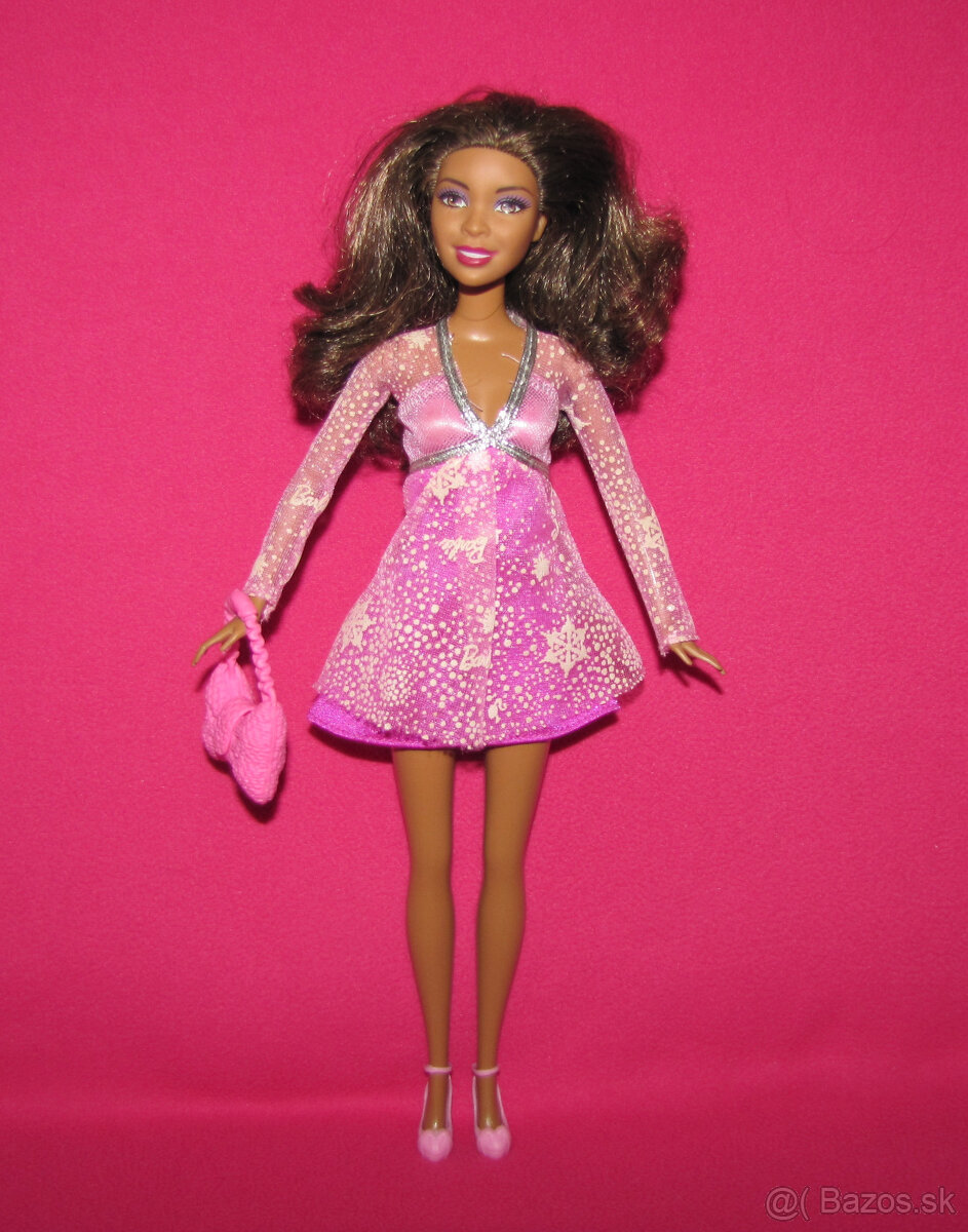 Bábika Barbie černoška