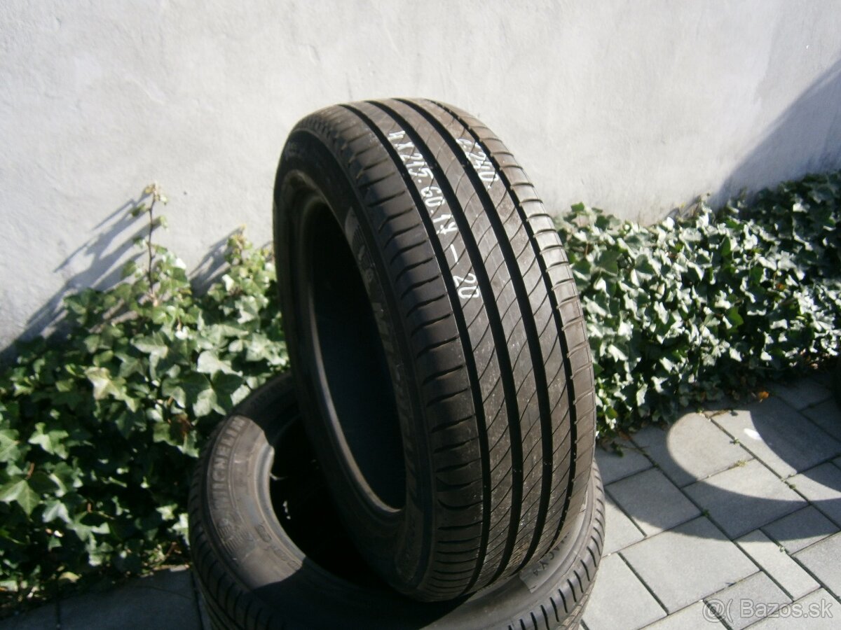 Predám 4x letné pneu Michelin 215/60 R17 96HXL