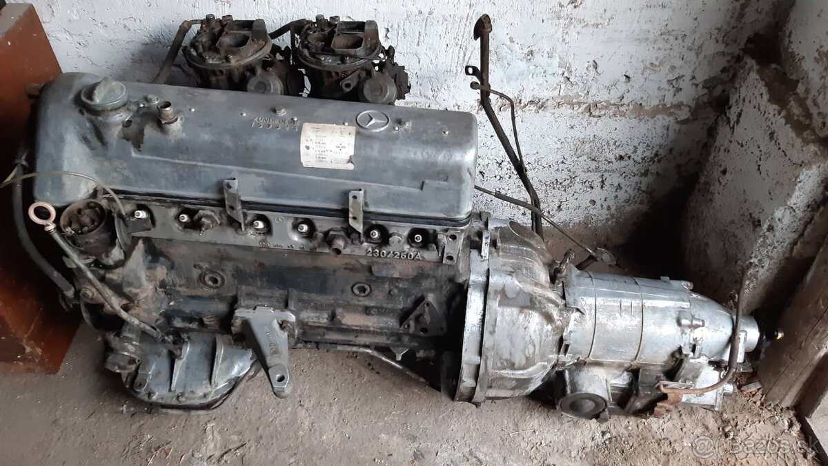 Motor a prevodovka Mercedes