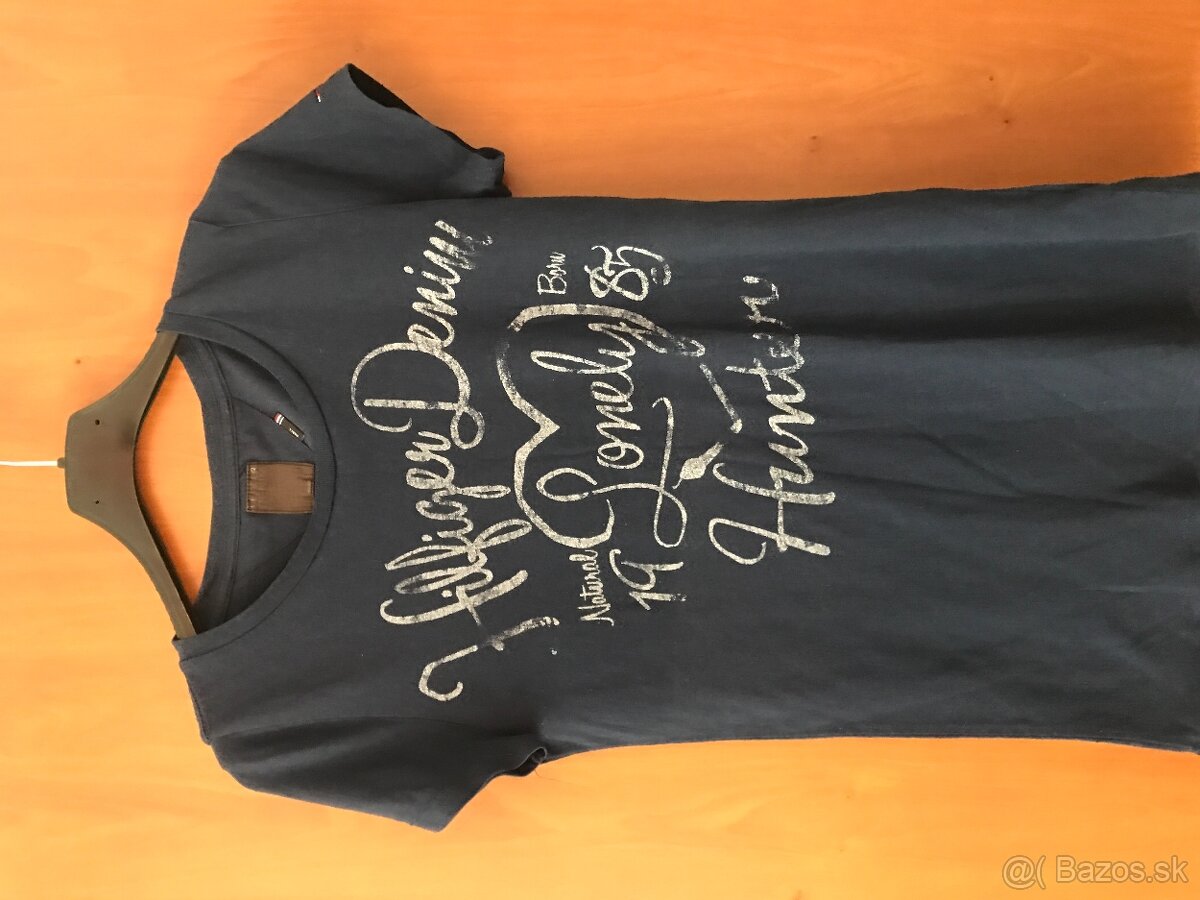 TOMMY HILFIGER modre damske tricko S