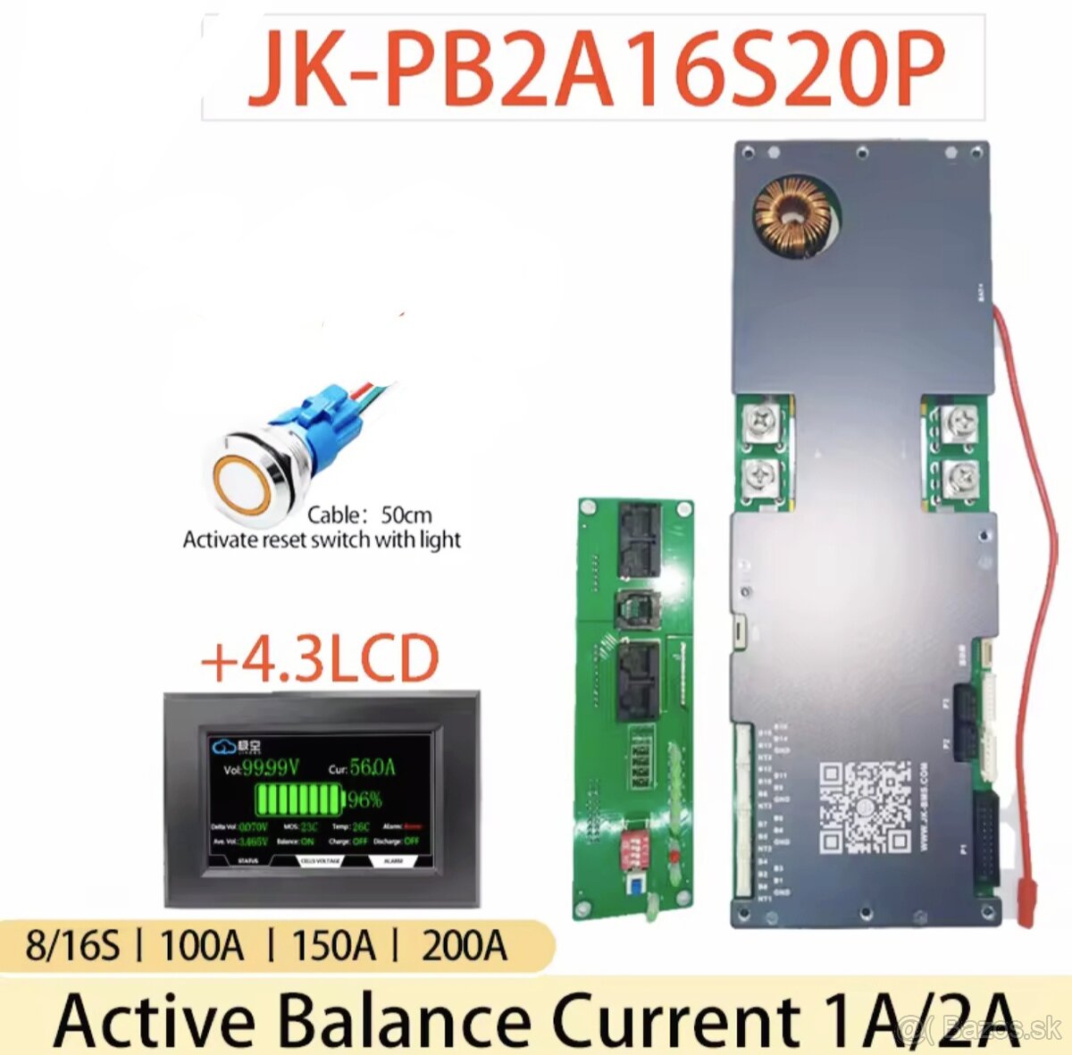Predám JK BMS JK-PB2A16S20P