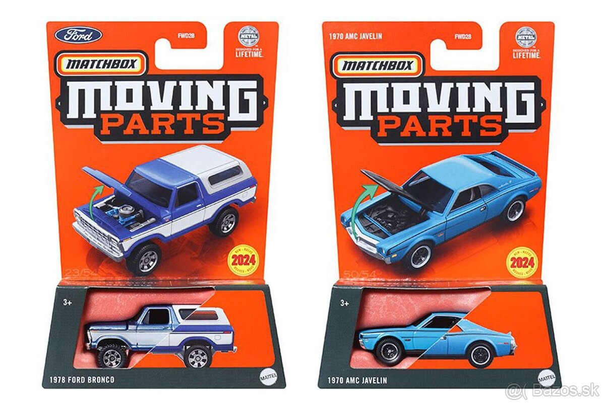 Matchbox Moving Parts - Ford Bronco, AMX Javelin
