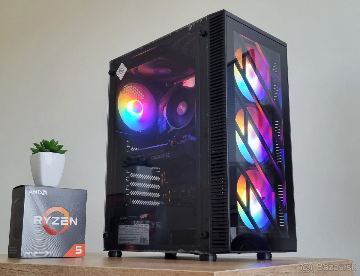 Herný PC /RTX 3060, Ryzen 5 4500, 16GB RAM/