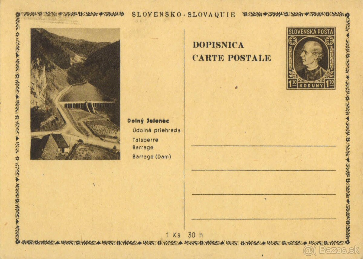 Poštové známky, filatelia: ČSR 1939-44 obálky a pošt. lístky