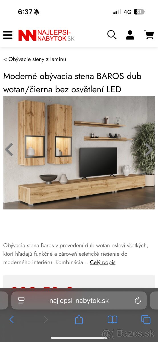 Obývacia stena Baros + komoda