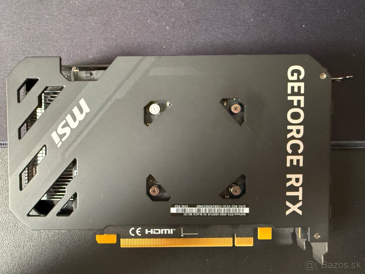 MSI RTX 4060 Ventus 2X Black 8GB OC