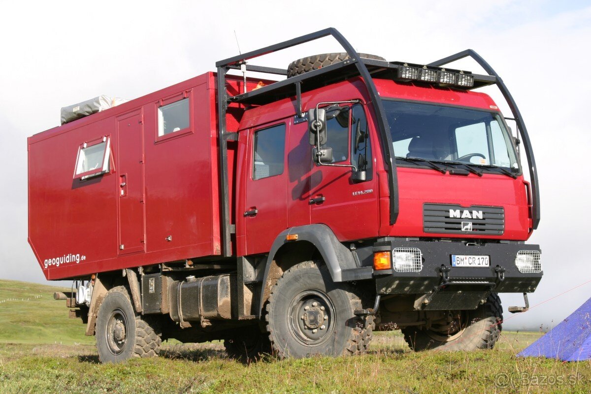 Man L2000 4x4 6valec Hasičske auto Hasiči Caravan camper
