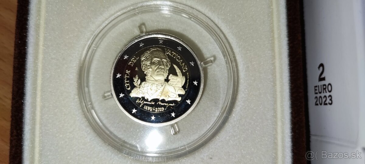 Proof vatikánska eurominca 2023 Manzoni