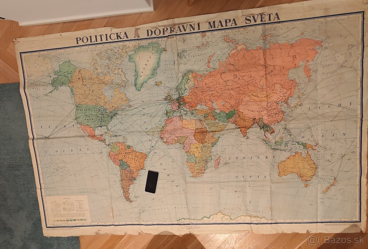 Sovietska mapa sveta 1957