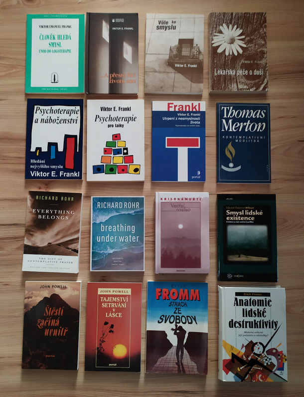 Predám knihy - Frankl, Rohr, Merton, Powell, Fromm