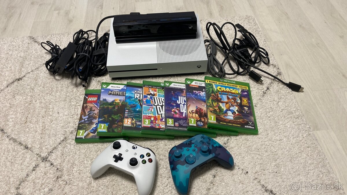 REZERVOVANE Xbox one S + Kinect + ovládače