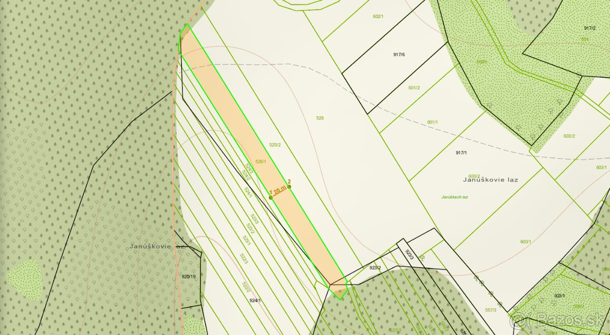 Pozemok Sverepec, 5498 m2 - Pasienky