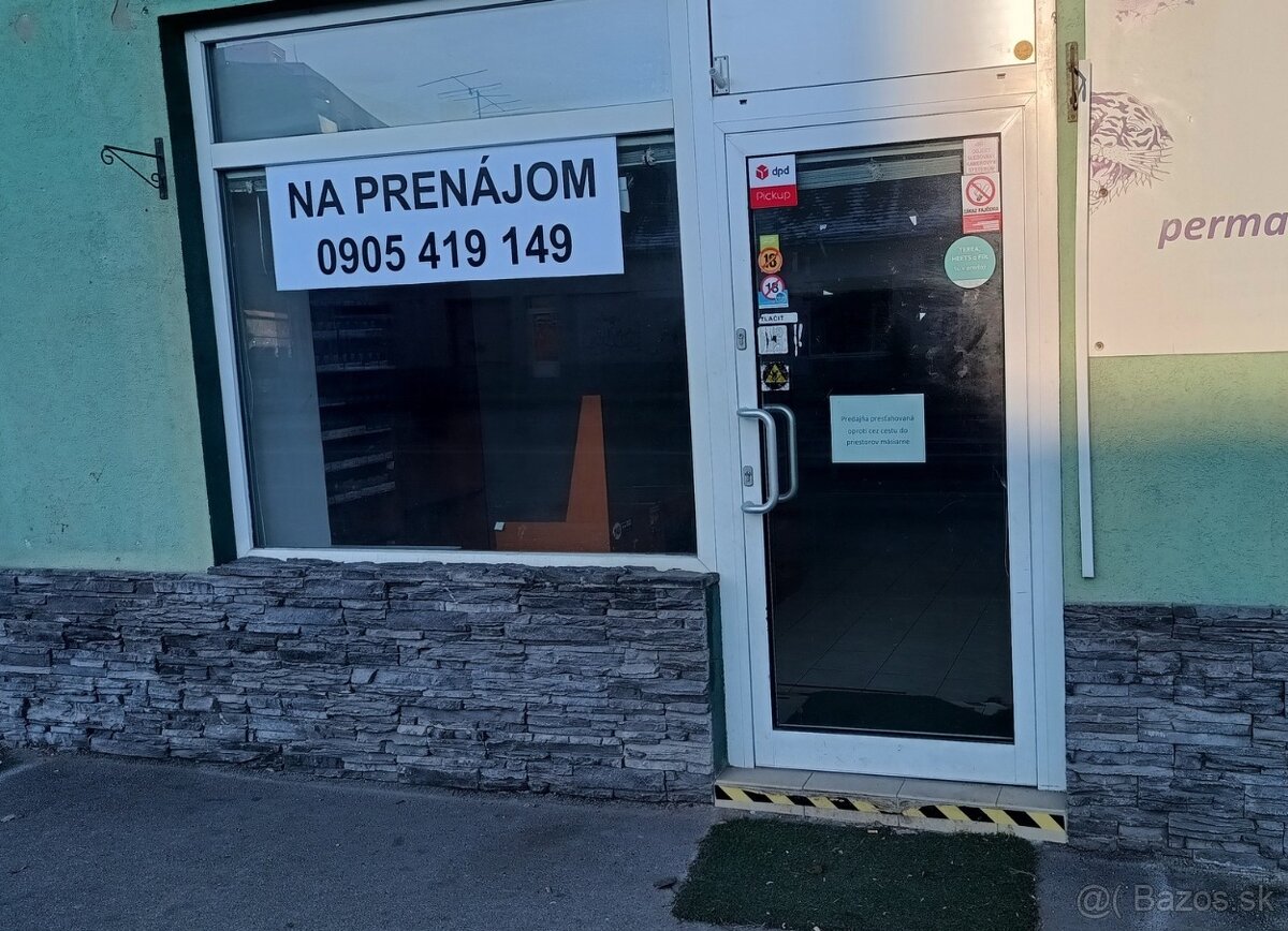 Na prenájom obchodné priestory v ZH