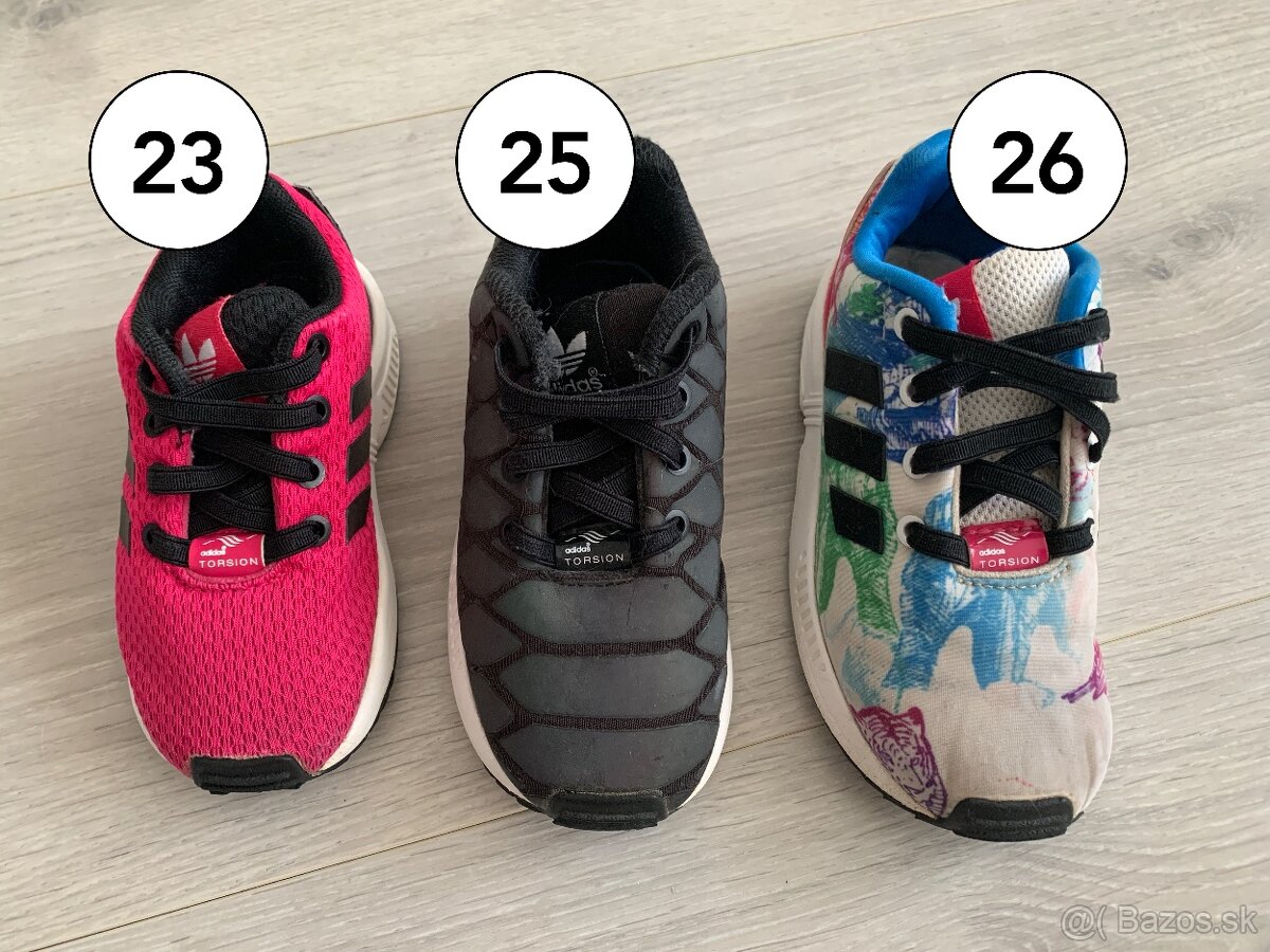 Detské tenisky zn. Adidas veľ. 23, 25 a 26