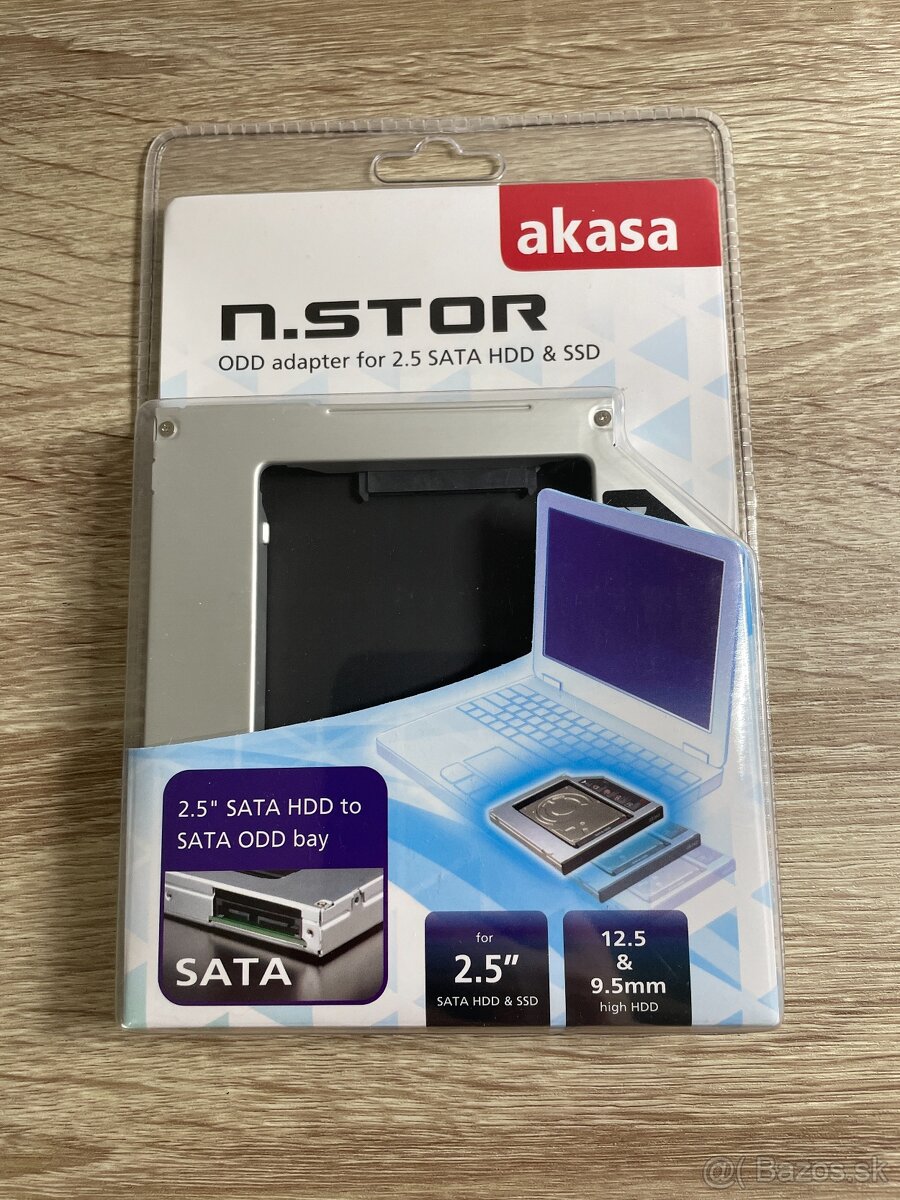 Akasa N.Stor ODD adaptér pre 2.5 SATA HDD/SSD do notebooku