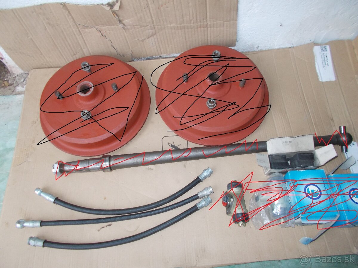 Predam pre skoda 100-120 nove brzd hadice madlo zrkadlo
