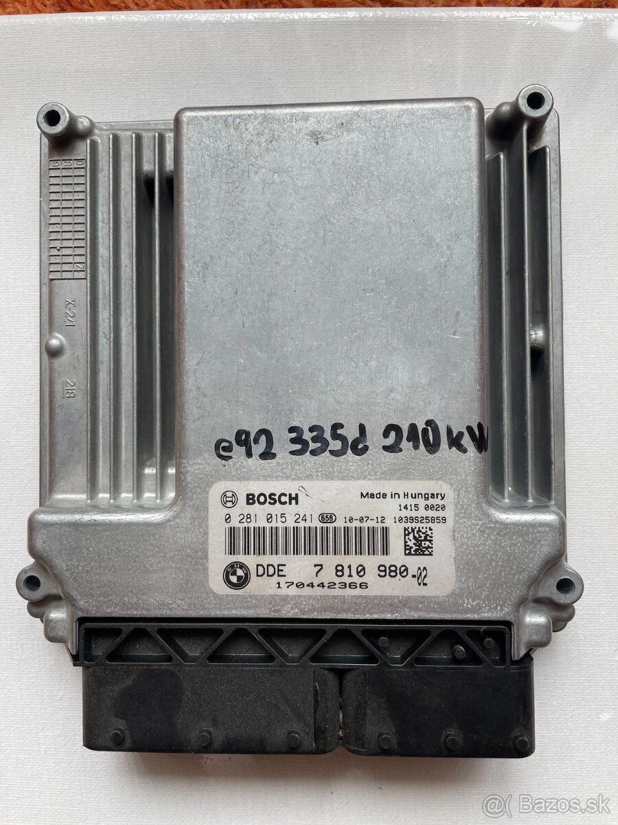 BMW E60 E61 E90 E91 E92 RJ motora ECU EDC16 DDE M57