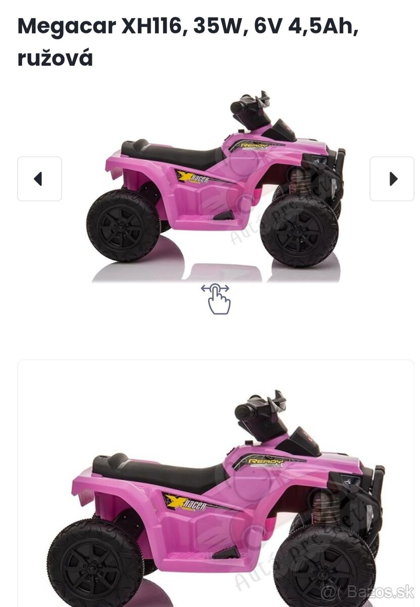 Detská elektrická štvorkolka