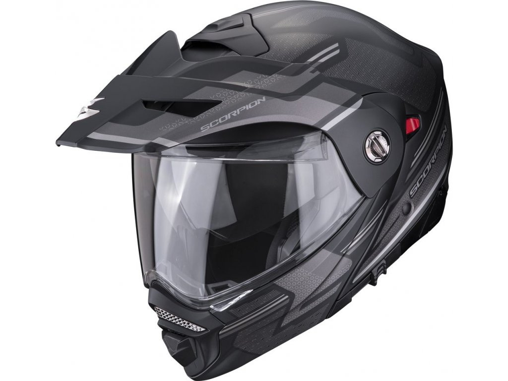 Prilba Scorpion ADX-2 CARRERA Matt Black Silver M 57-58