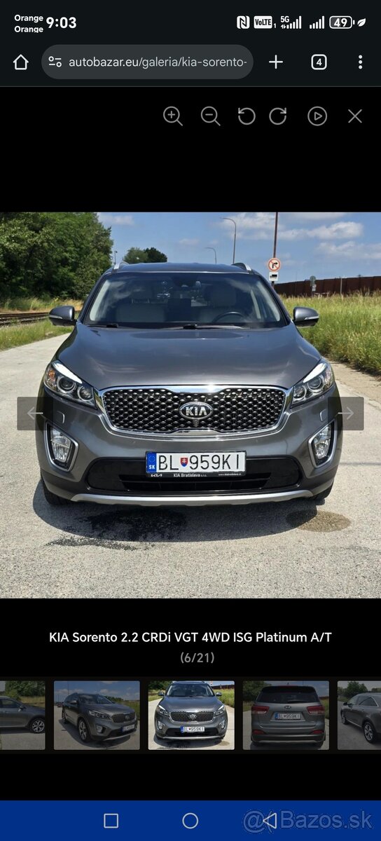Predám Kia Sorento