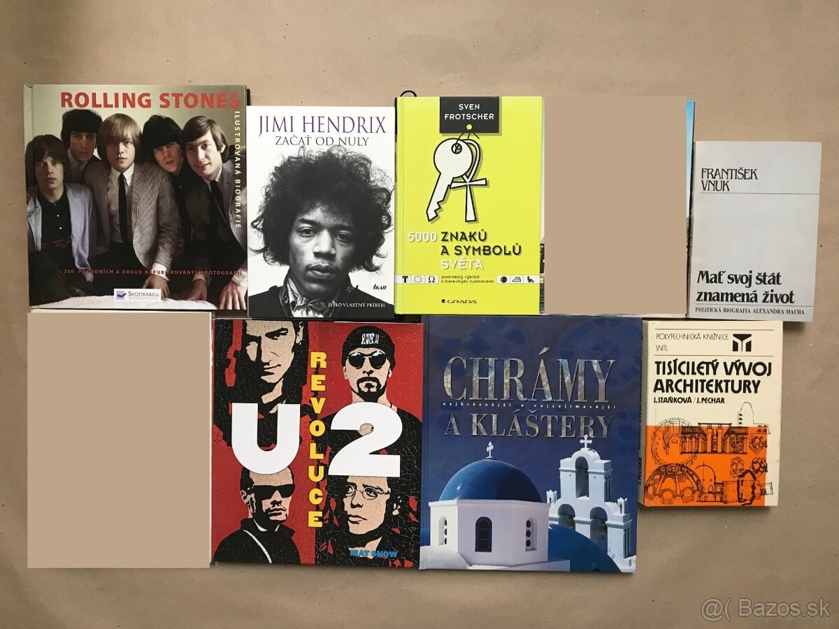 Jimi Hendrix, Rolling Stones, U2 Revoluce, Chrámy a kláštery