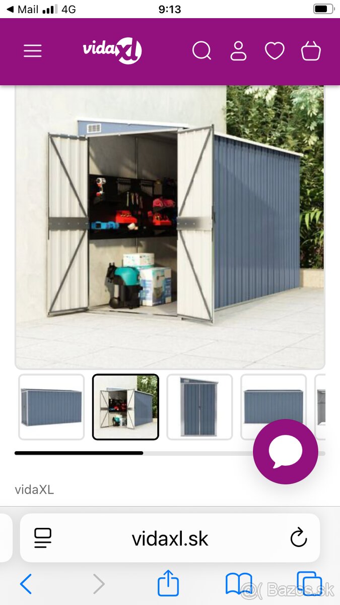 Nastenna záhradná kôlňa