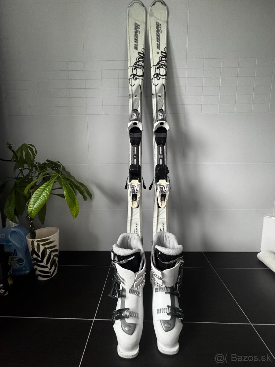 Dámske lyže Blizard 153cm+lyziarky Roxy 25.0