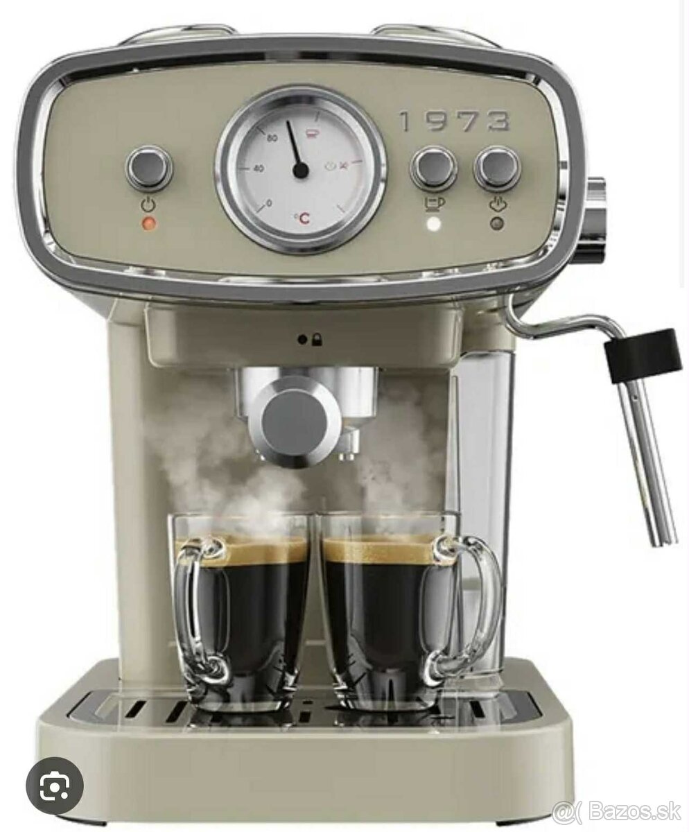 Kávovar Silvercrest Retro 1973 SEML 1050 A1 krémový