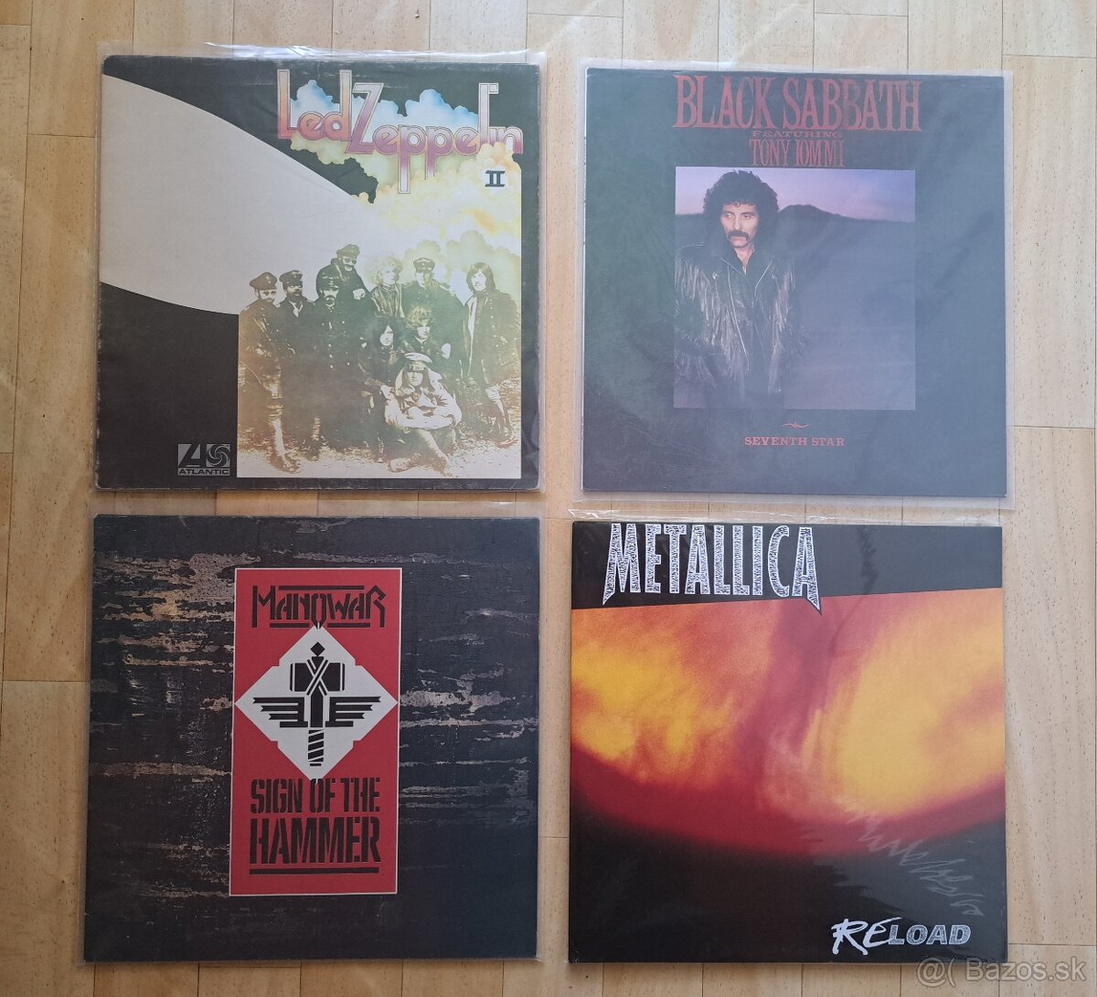 LP metal-Metallica,Manowar,Zeppelin,Sabbath