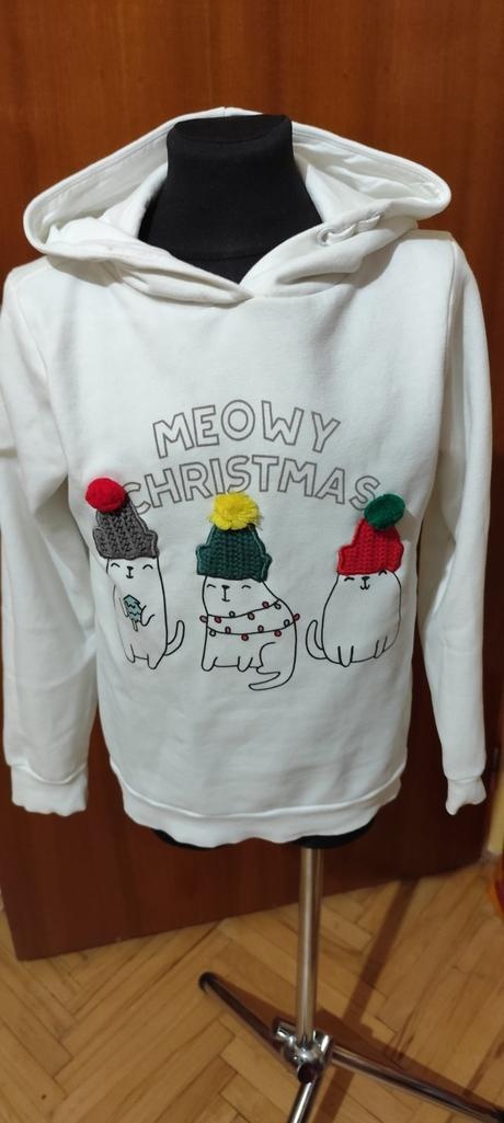 Vianočná zateplená mikina Reserved veľkosť 140