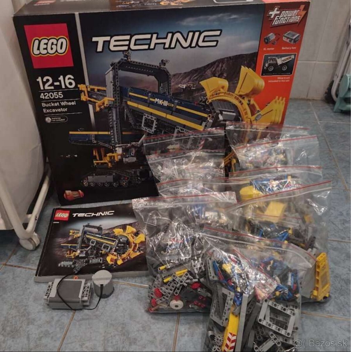 Rozložené lego Technic 42055 Rýpadlo s kolesovým bagrom