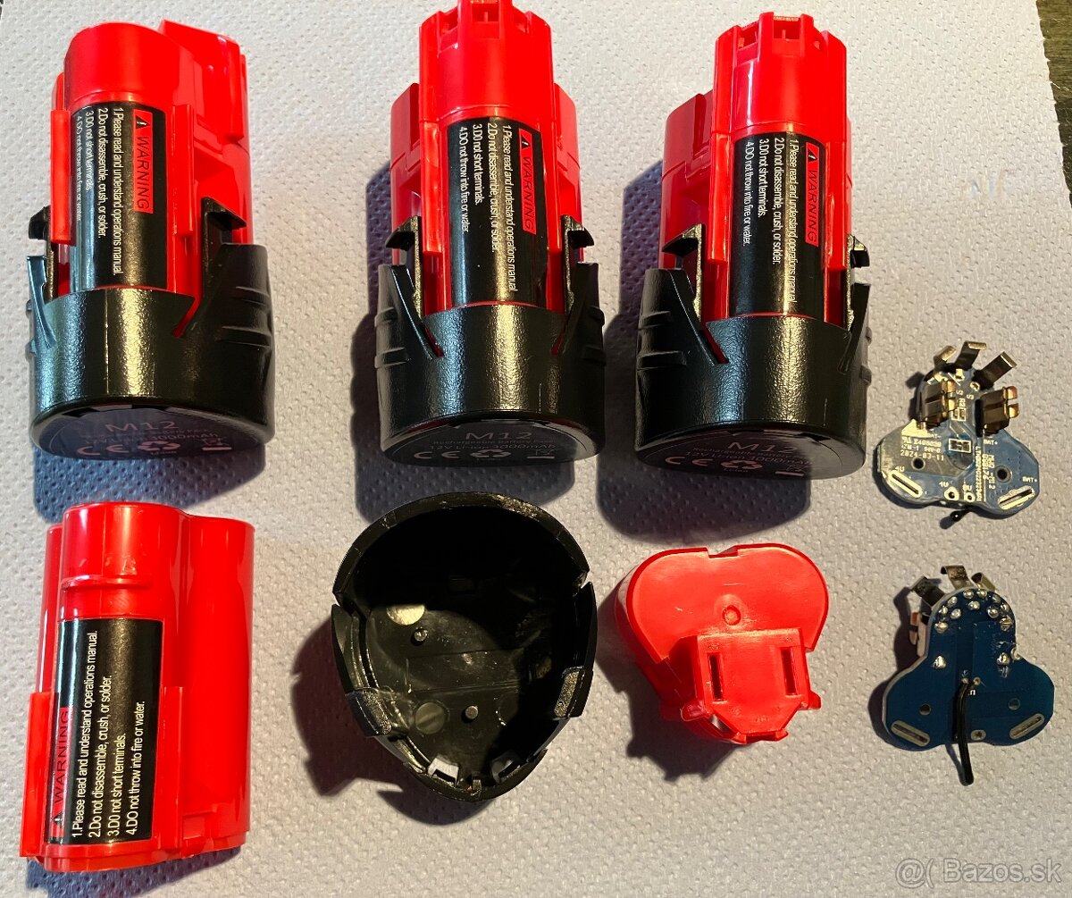 Batéria Milwaukee M12 - NÁHRADNÉ DIELY