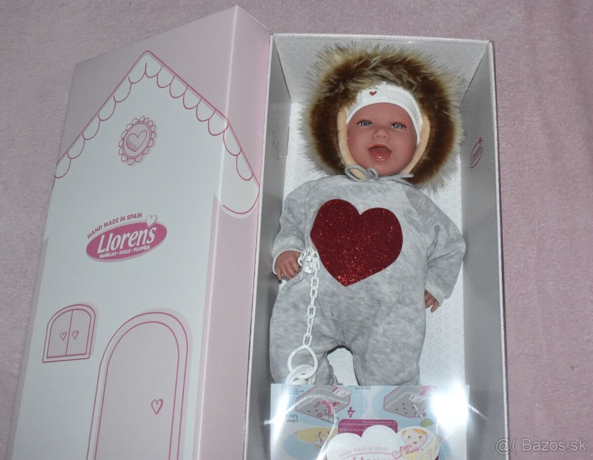 Llorens 74046 NEW BORN - realistická bábika