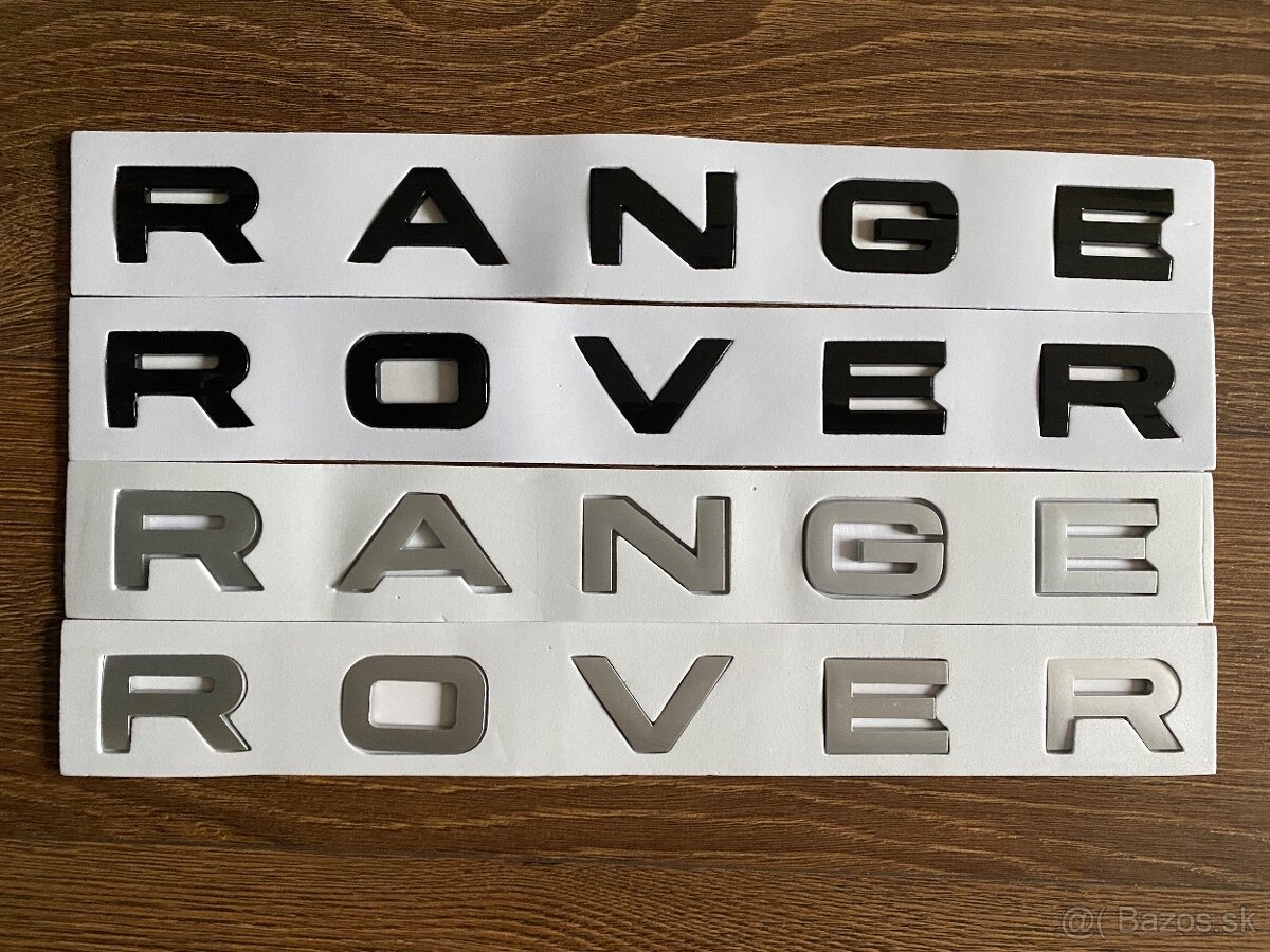 RANGE ROVER pismena znak logo